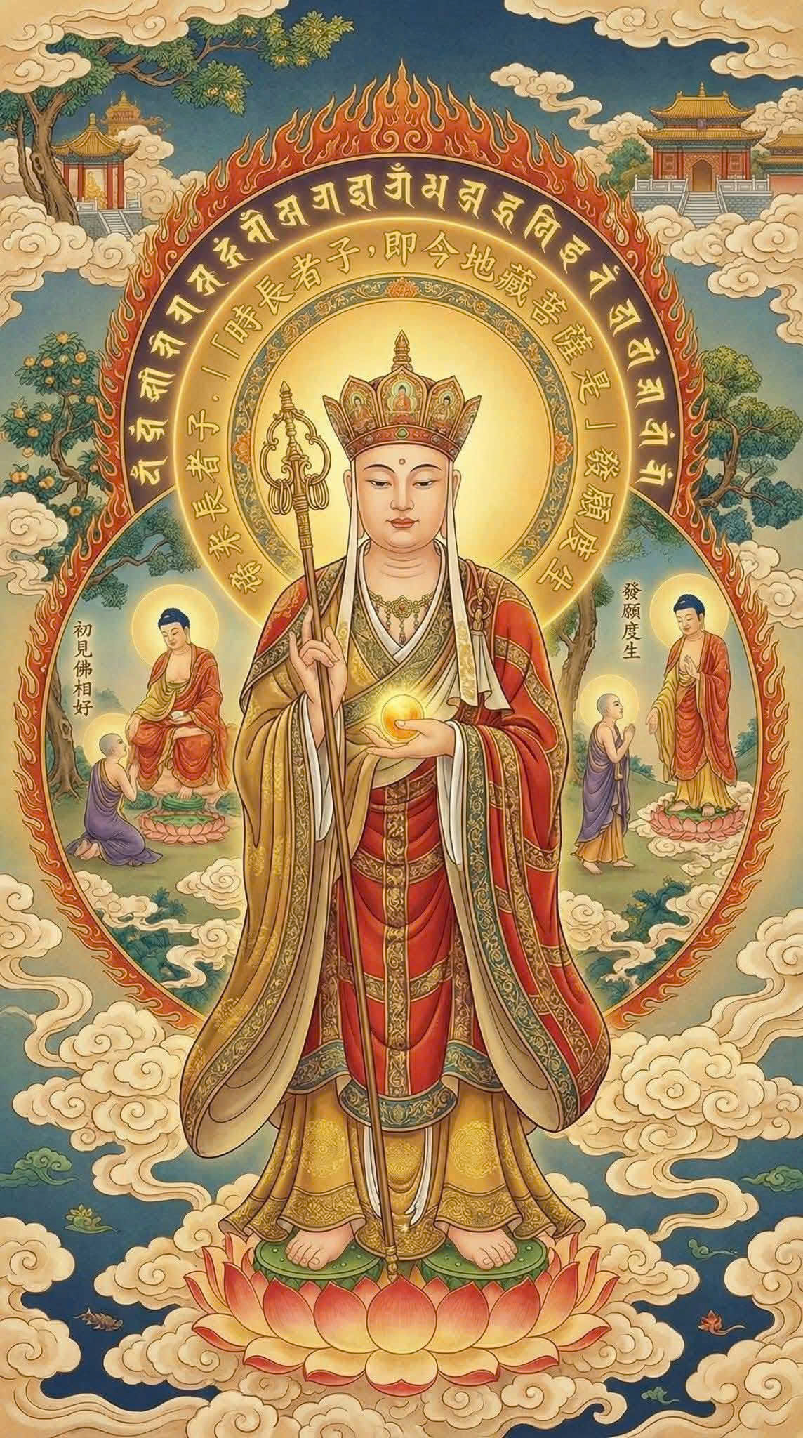 4 Đại Nguyện của Địa Tạng Vương Bồ Tát